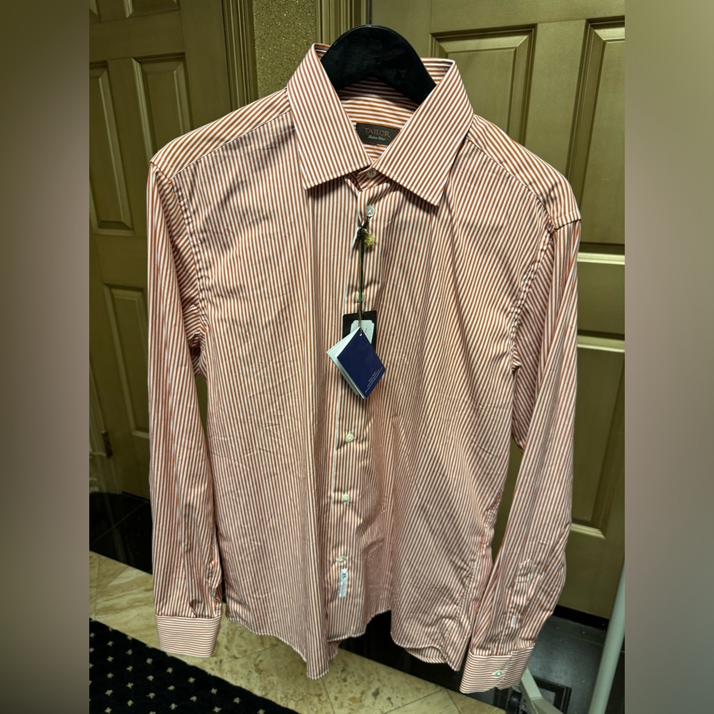 Thomas Mason, Tailor Italy Men's Dress Shirt, Size 42 Regular, New with Tags